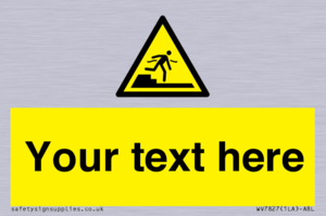 Custom warning Submerged step or steps